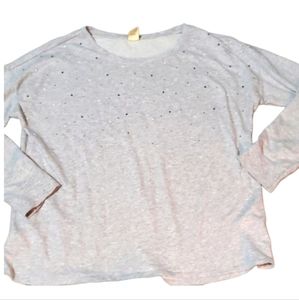 Xl grey sweatshirt with gem embellishments bundle for discount only